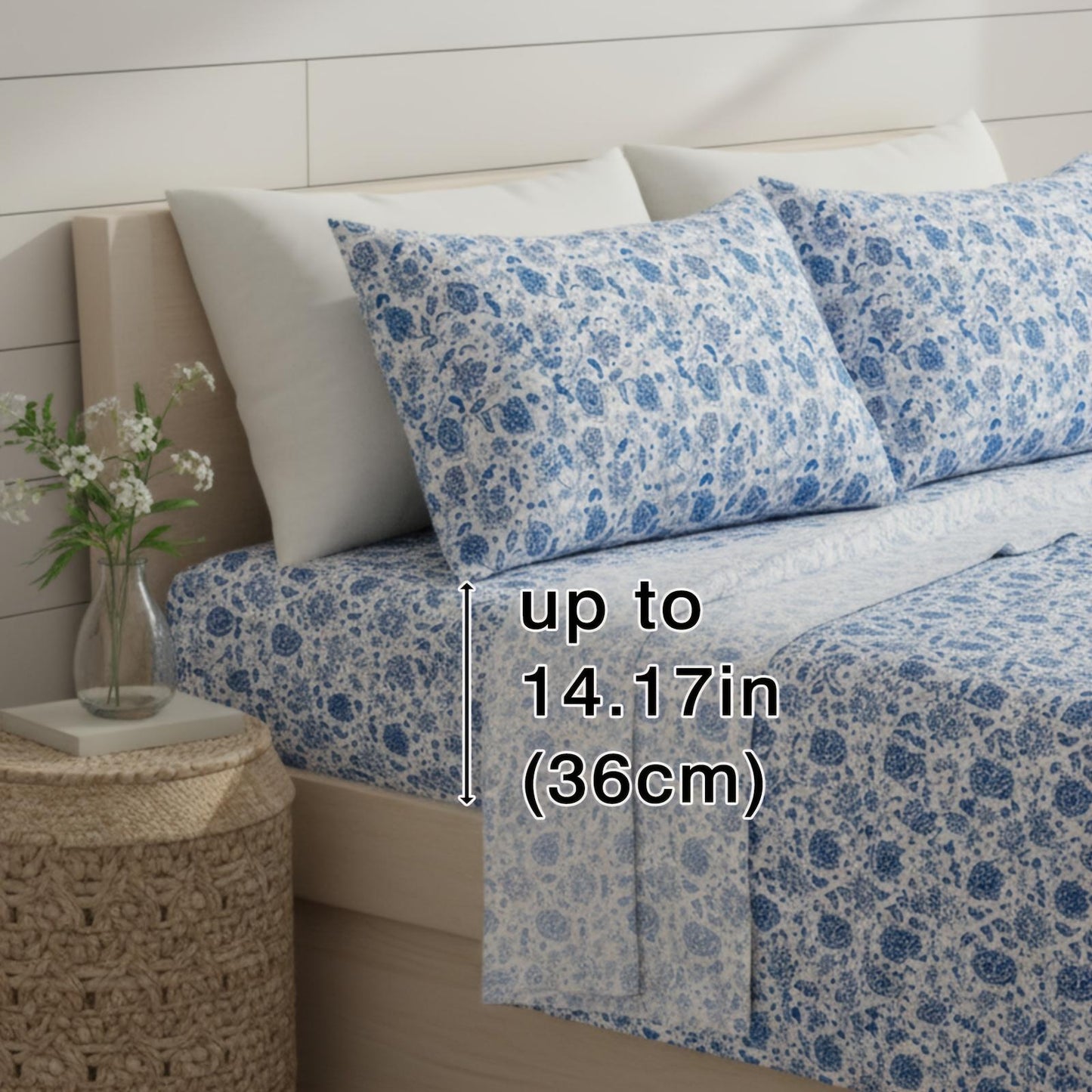 This 4pcs Paisley Pattern Bed Sheet Set Is Soft, Breathable, And Comfortable Against The Skin. The Set Includes A Deep-pocket Sheet, A Stylish Bedspread, And Two Pillowcases. Made From Durable And Colorfast Fabric, It Makes A Wonderful Gift.