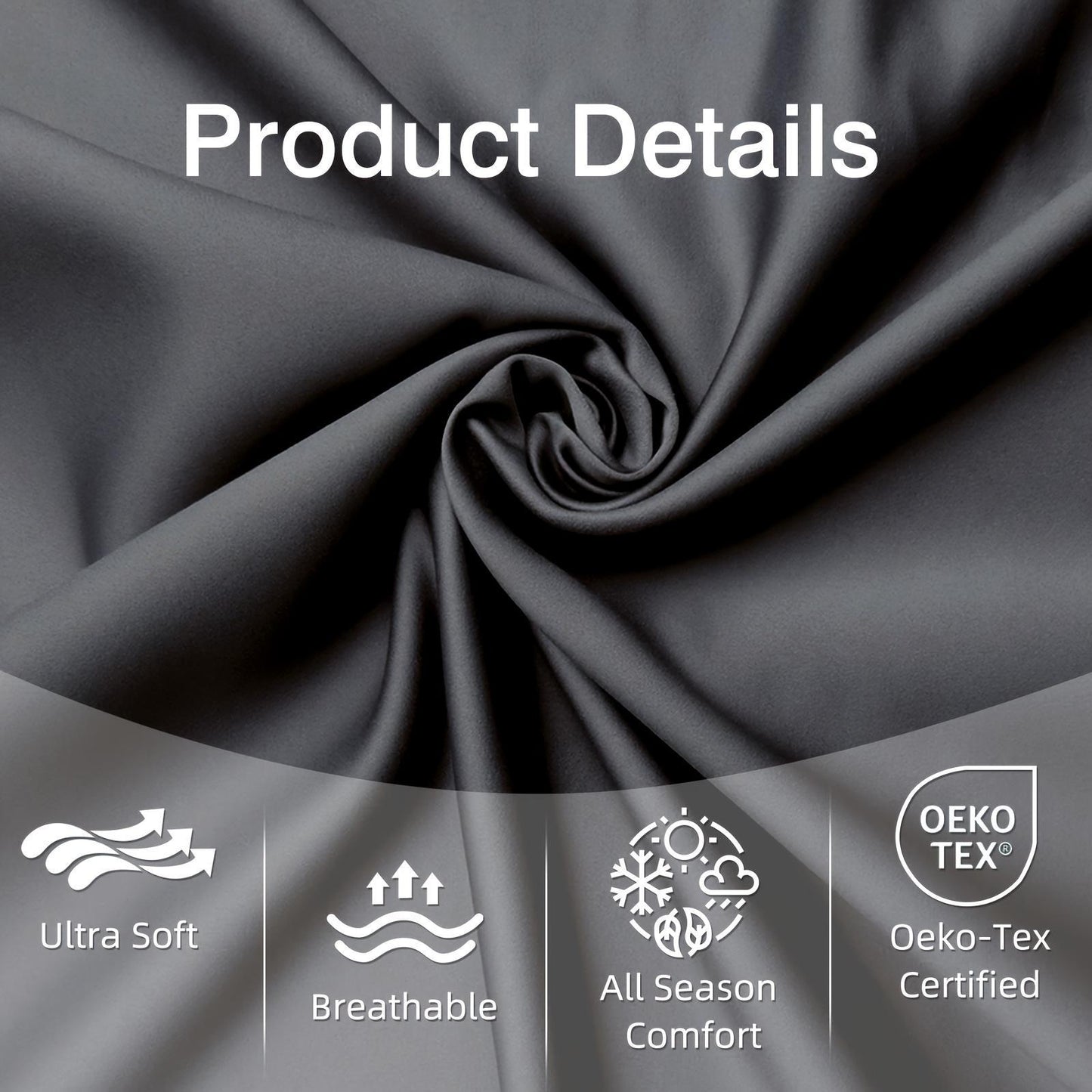 4pcs Ultra Soft 85g Sheet & Pillowcase Set, Sanded Sanded, Soft Wear-Resistant, Solid, Machine Washable, All-Season, Christmas Comforter Set, Twin, Full, Queen, King, Cozy Bed Sheets Set(1 Flat Sheet, 1 Fitted Sheet, 2 Pillowcases - No Inserts)