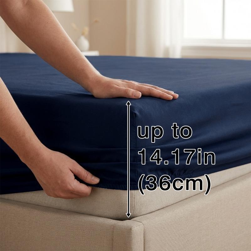 Complete 3-4pcs Bed Set Vintage Style | Luxury Soft Polyester S | Flat, Fitted Sheet & Cases | Breathable, No-Shrink, Washable