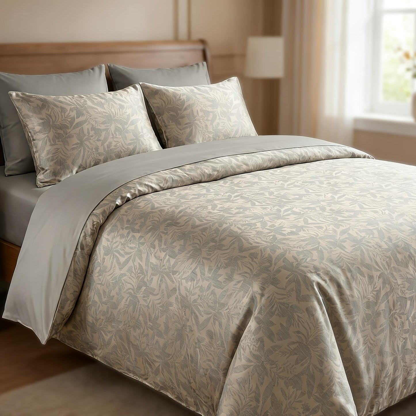 This Classic Three-Piece bedding Made of Rayon Satin Is Straightforward, Stylish, Can Be Washed in a Machine, And Is Appropriate for Any Season. This Luxuriously Soft Four-Piece Set Is Ideal for a Family Bedroom And Also Serves As a Wonderful Presen