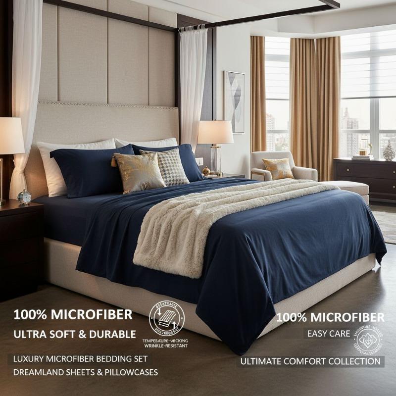 Custom Made 3pcs/ 4pcs Vintage Luxury Bedding | Includes Fitted Sheet, Flat Sheet, Pillowcases | All-Season, Machine Washable, Soft Polyester, Fade and Shrink Resistant, Hotel Quality, Ideal for Halloween Gift