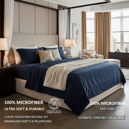 Custom Made 3pcs/ 4pcs Vintage Luxury Bedding | Includes Fitted Sheet, Flat Sheet, Pillowcases | All-Season, Machine Washable, Soft Polyester, Fade and Shrink Resistant, Hotel Quality, Ideal for Halloween Gift