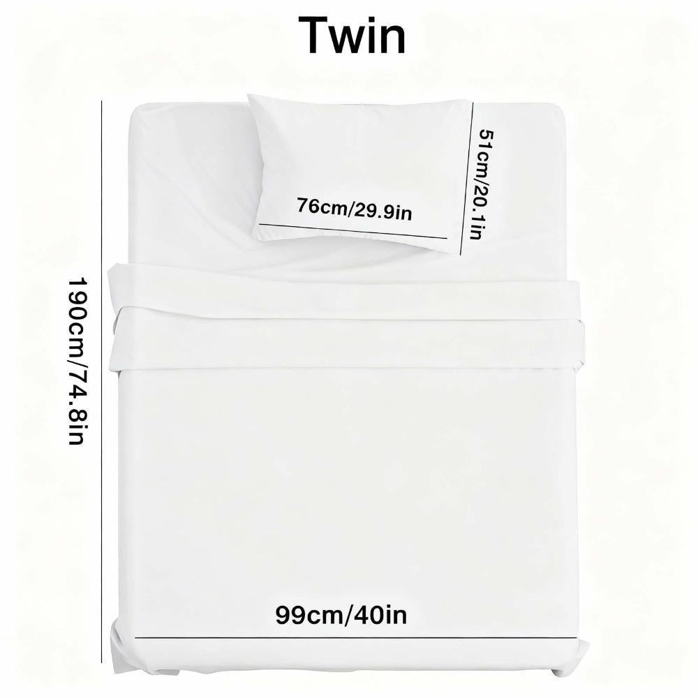 4pcs Bamboo Blend Bed Sheet Set-Flat Sheet, Fitted Sheet And 4 Pillowcases, Luxury Breathable Sheet Set, Ultra Soft Sheet for Hot Sleepers, Deep Pocket, King/Queen/Full/Twin