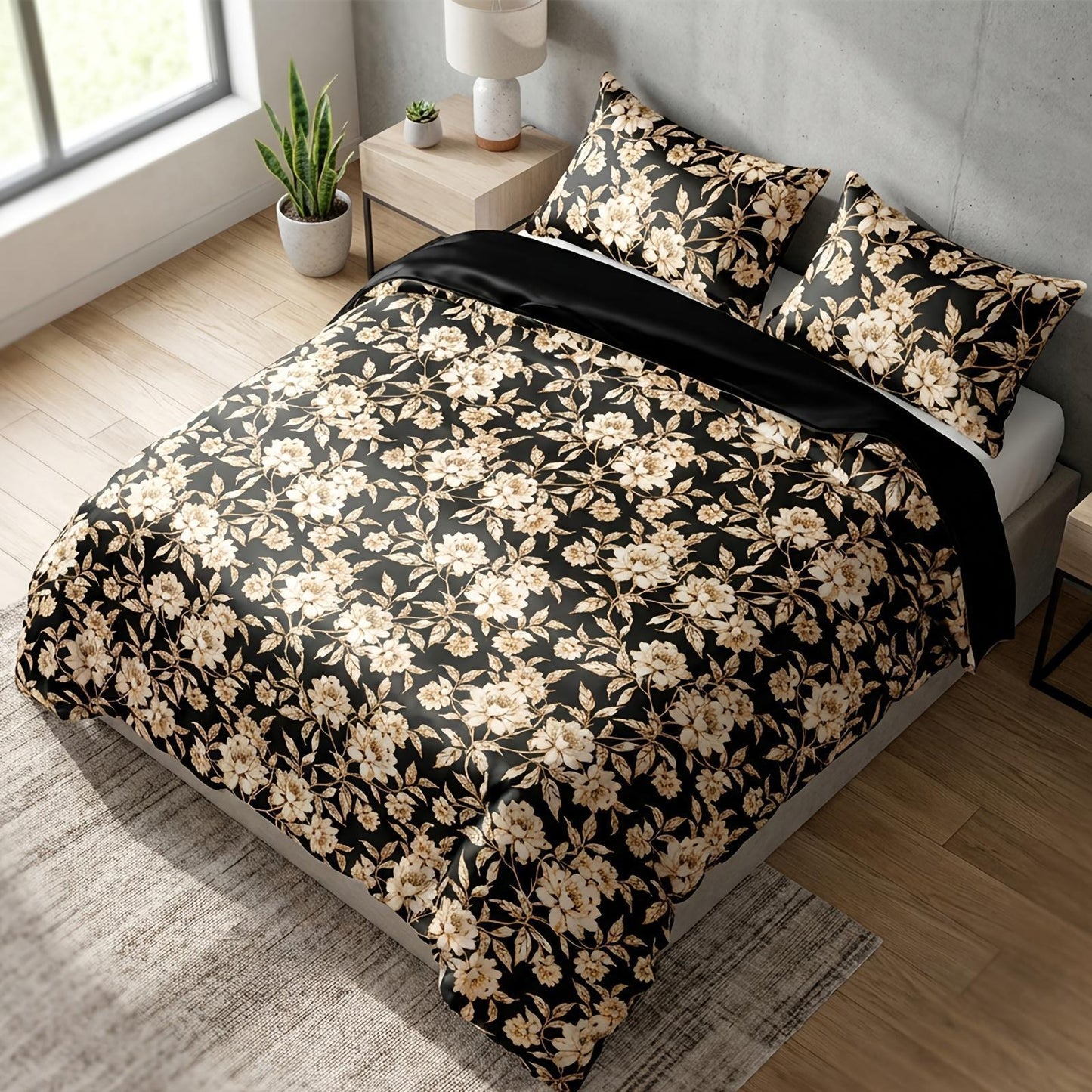 This Floral Print 3pcs Rayon Satin Bedding Is Simple And Elegant, Machine Washable, And Suitable for All Seasons. This Y Soft 4pcs Bedding Is Perfect for The Family Bedroom And Also Makes A Perfect Gift for Friends And Family