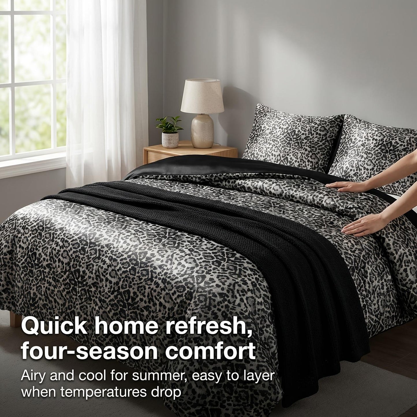 This 3pcs Rayon Satin Bedding Is Simple And Elegant, Machine Washable, And Suitable for All Seasons. This Y Soft 4pcs Bedding Is Perfect for The Family Bedroom And Also Makes A Perfect Gift for Friends And Family.