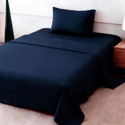 4pcs Ultra Soft 85g Sheet & Pillowcase Set, Sanded Sanded, Soft Wear-Resistant, Solid, Machine Washable, All-Season, Christmas Comforter Set, Twin, Full, Queen, King, Cozy Bed Sheets Set(1 Flat Sheet, 1 Fitted Sheet, 2 Pillowcases - No Inserts)